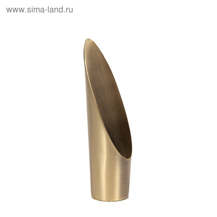 Наконечник «Срез», 2 шт., d=16 мм, цвет старое золото - Фото 1