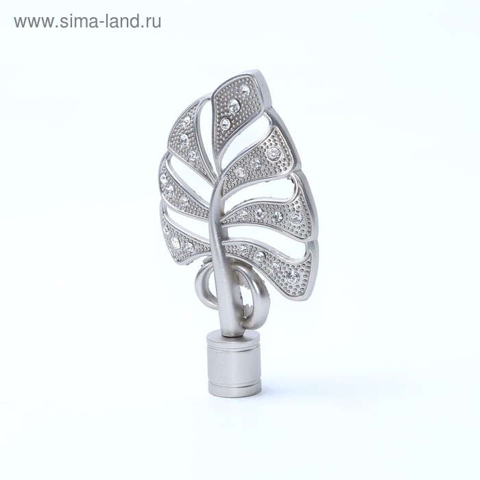 Наконечник «Бриллиантовый лист», 2 шт., d=16 мм, цвет сатин