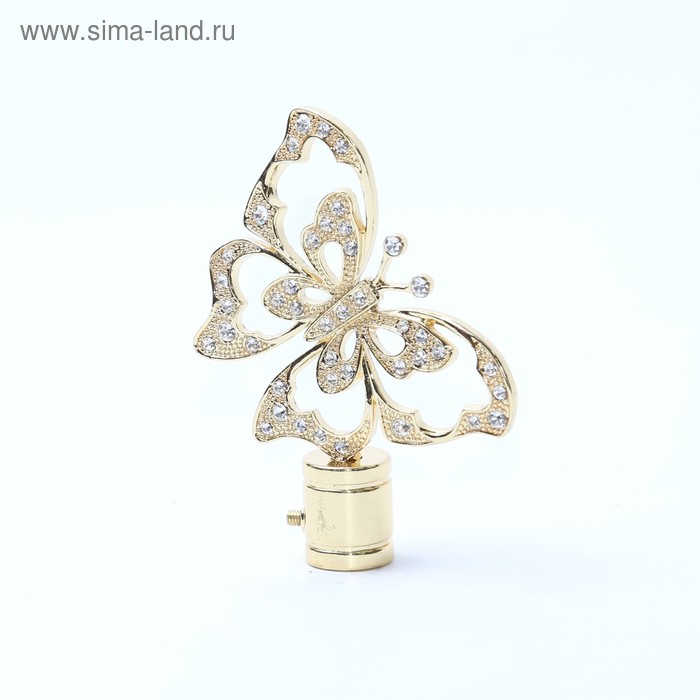 Наконечник «Бабочка», 2 шт., цвет золото глянец