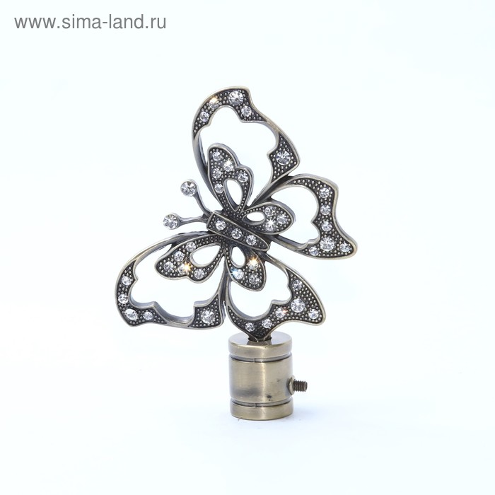 Наконечник «Бабочка», 2 шт., цвет старое золото