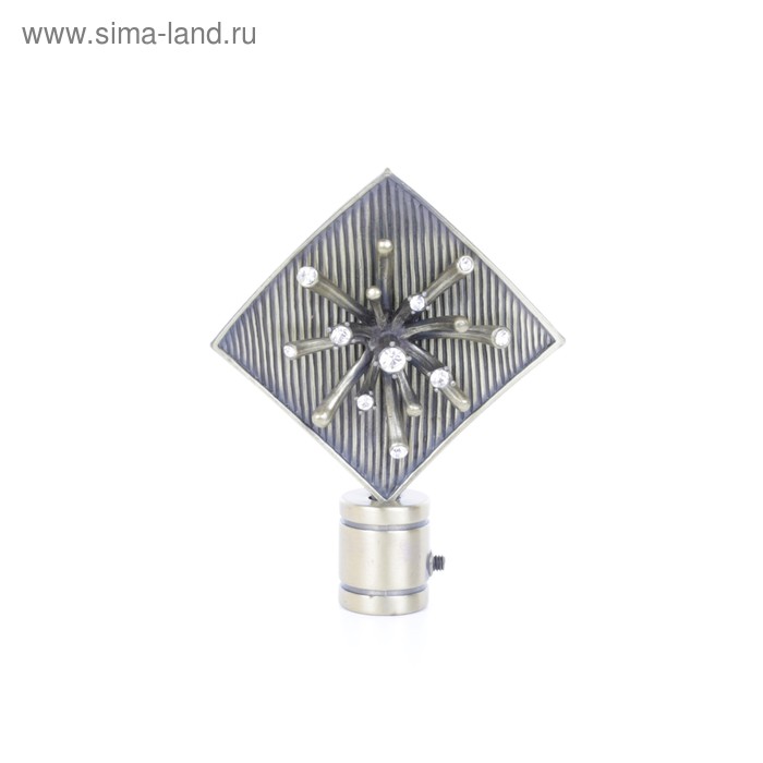 Наконечник «Бриллиантовая роса», 2 шт., d=16 мм, цвет старое золото