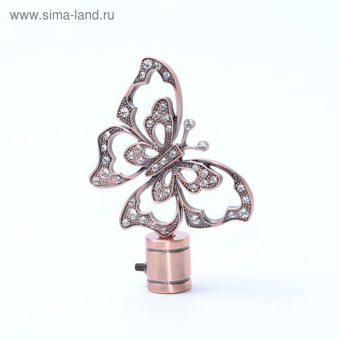 Наконечник «Бабочка», 2 шт., цвет медь