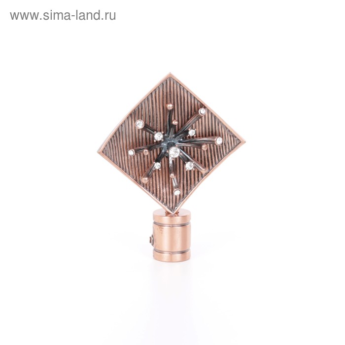 Наконечник «Бриллиантовая роса», 2 шт., d=16 мм, цвет медь