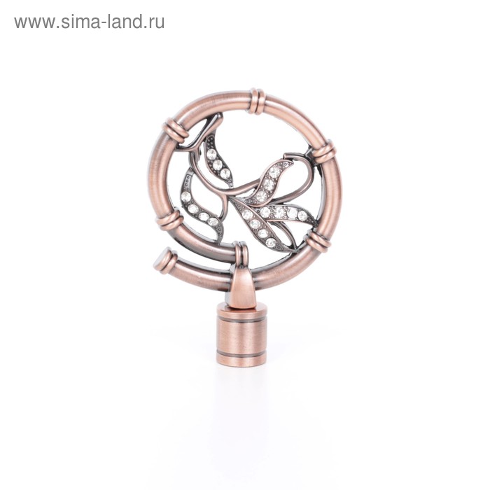 Наконечник «Бамбук», 2 шт., d=16 мм, цвет медь