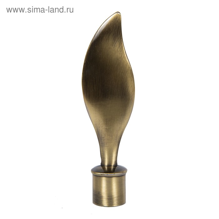 Наконечник «Пламя», 2 шт., d=16 мм, цвет старое золото - Фото 1