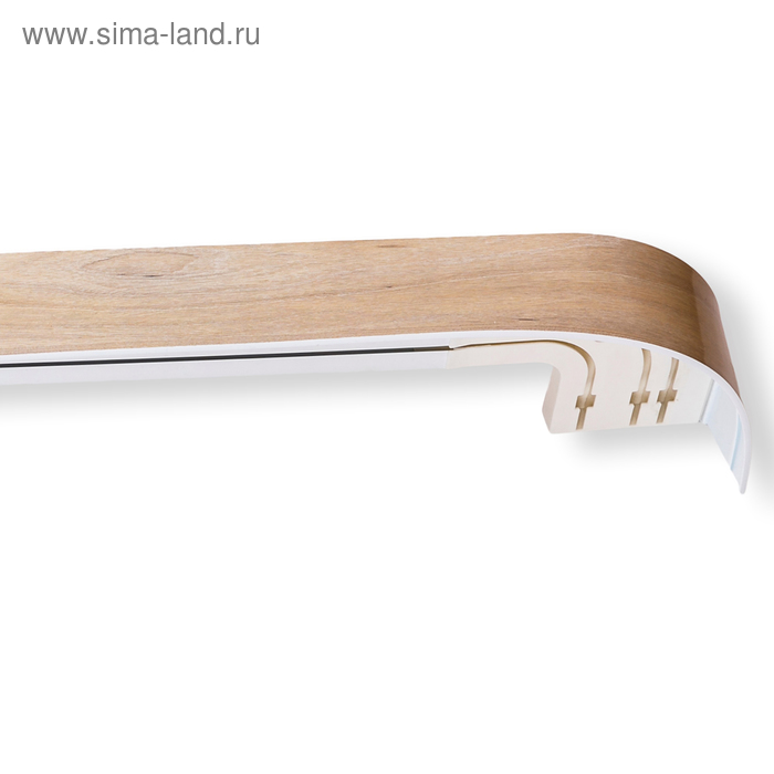 Карниз трёхрядный «Классик», ширина 220 см, цвет дуб дымчатый