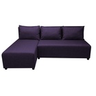 Диван угловой «Виктория», спальное место 1200×2000 мм, обивка рогожка, цвет баклажан - Фото 4