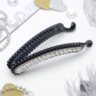 Банан для волос «Жемчужный рай», 11 см, чёрный - Фото 2