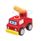 Деревянная игрушка-конструктор Miniworld "Пожарная машина" - Фото 5