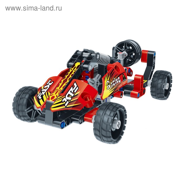 Базовый 3D-конструктор SDL KID-CONSTRUCT «Кроссовер», цвет красный, 127 деталей - Фото 1