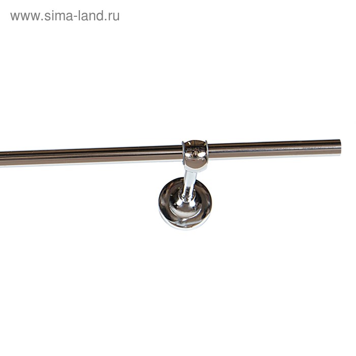 Карниз одинарный, ширина 280 см, цвет серебро глянец - Фото 1