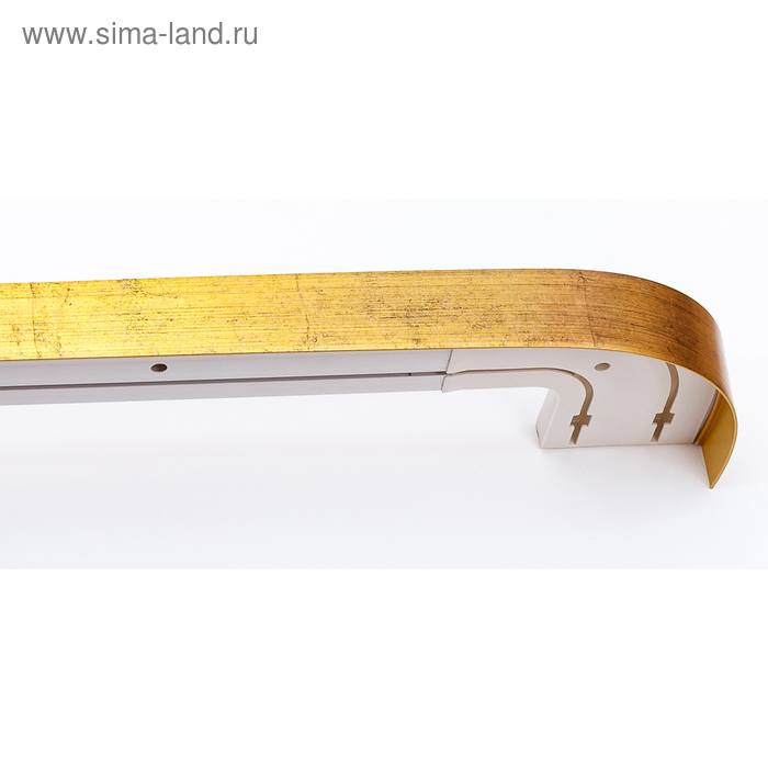 Карниз двухрядный «Классик», ширина 340 см, цвет золото антик