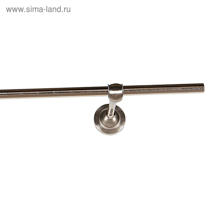 Карниз одинарный, ширина 240 см, цвет нержавеющая сталь