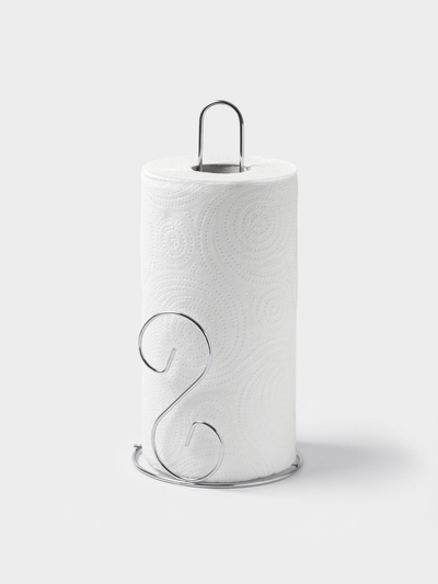 Держатель для бумажных полотенец настольный Доляна «Волна», 14×14×29 см, хром