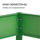 Клумба оцинкованная, 80 × 80 × 15 см, зелёная, «Квадро», Greengo - Фото 4