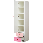 Шкаф с фотопечатью «Совята 1.2», 400×490×2100 мм, белый / розовый / светло-розовый - Фото 2