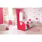 Кровать детская «Сердце», 800х1900 мм, цвет белый/красный - фото 109832114