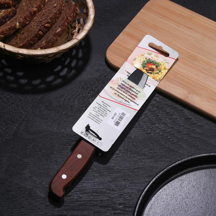 Нож кухонный «Классик», лезвие 13 см, деревянная рукоять - фото 1908447950