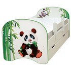 Кровать детская с фотопечатью «Панда», с 2-мя ящиками, 800х1900 мм, цвет белый - фото 109579444