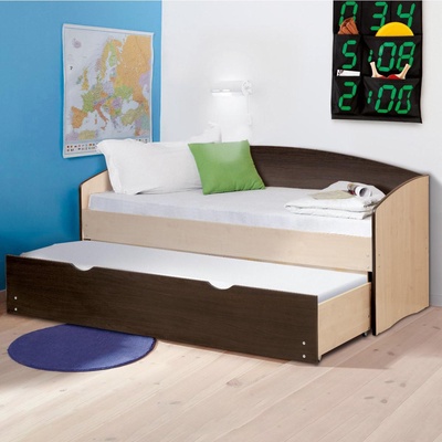 Кровать детская выдвижная, 800×1900 мм, 700×1800 мм, цвет дуб молочный/венге