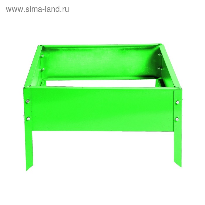 Клумба оцинкованная, 40 × 40 × 15 см,зелёная - Фото 1