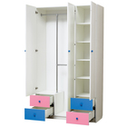 Шкаф с фотопечатью «Совята 3.1», 1200×490×2100 мм, цвет белый / синий / розовый - Фото 2