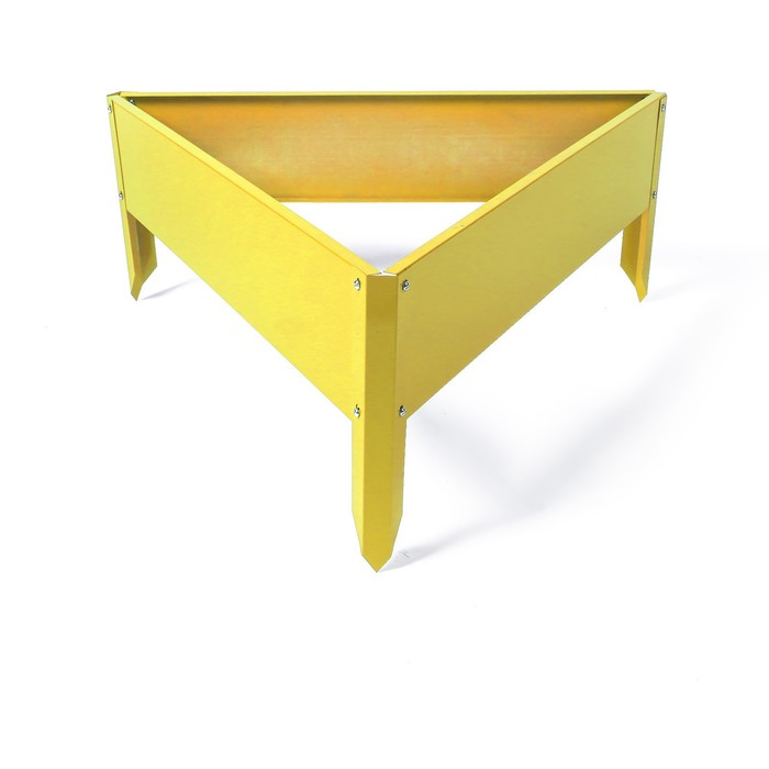 Клумба оцинкованная, 50 × 15 см, жёлтая, «Терция», Greengo - фото 1905541091