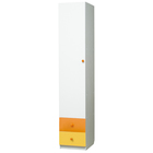 Шкаф с ящиками «Радуга», 400х490х2100 мм, цвет белый/оранжевый/жёлтый - фото 109832172