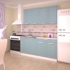 Кухонный гарнитур прямой «Прованс 2», с столешницей, 1600 мм, цвет роялвуд голубой - Фото 1