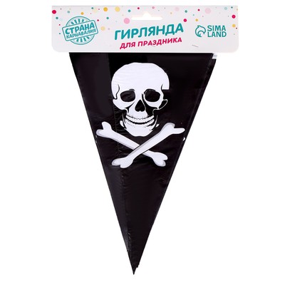 Гирлянда бумажная «Пират», 2.5 м