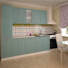 Кухонный гарнитур прямой «Прованс 2», с столешницей, 2200 мм, цвет роялвуд голубой - Фото 1