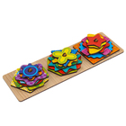 Головоломка «Сложи узор», 6 схем, 21 деталь - Фото 2