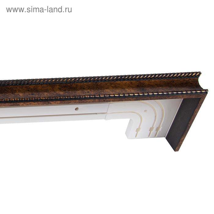 Карниз трёхрядный прямой «№1-1», ширина 260 см, цвет старое бронза - Фото 1