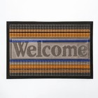 Коврик влаговпитывающий придверный с окантовкой Доляна «Welcome. Стандарт», 40×60 см, цвет МИКС - Фото 6