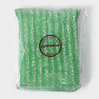 Губка для посуды Доляна, со стальной стружкой, 12×9×1.5 см, МИКС - Фото 5