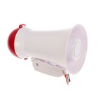Мегафон ручной Luazon Rad-02, 5 Вт, дальность до 50 м, запись 10 сек, 3 режима, белый - Фото 4