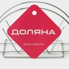 Салфетница Доляна «Корона», 13×6×7.5 см, хром - Фото 3