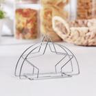 Салфетница Доляна «Звезда, серебряная - Фото 2