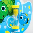 Песочные часы детские для чистки зубов на присоске «Черепашка», 3 минуты - Фото 4