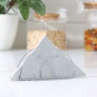 Салфетница Доляна «Меч», 13.5×6×7 см, хромированная - Фото 1