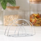 Салфетница Доляна «Меч», 13.5×6×7 см, хромированная - Фото 2