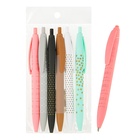 Ручка шариковая Calligrata, автоматическая, синий стержень, узел 0.5 мм, корпус прорезиненный, МИКС - Фото 5