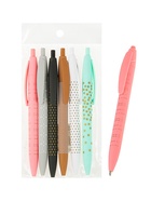 Ручка шариковая Calligrata, автоматическая, синий стержень, узел 0.5 мм, корпус прорезиненный, МИКС - Фото 5