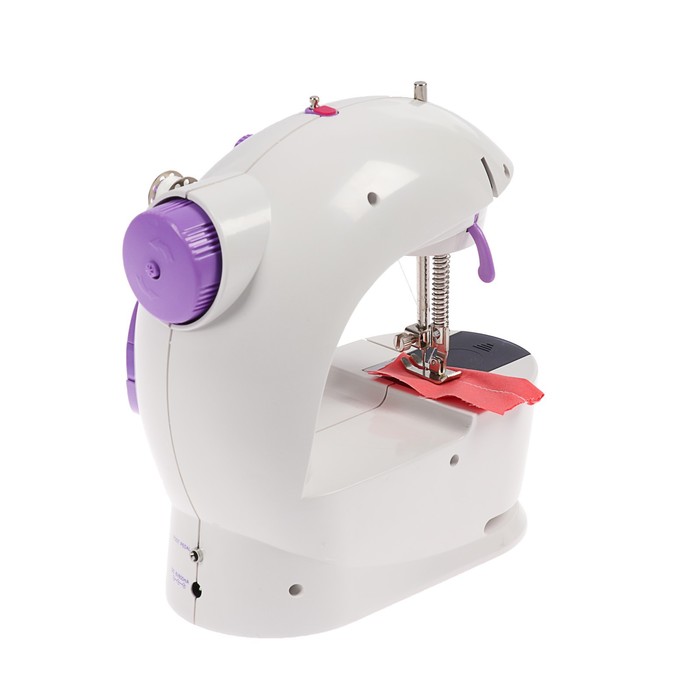 Швейная машинка Luazon LSH-03, 6 Вт, полуавтомат, 2 скорости, 4xАА или 220 В, белая - фото 51318193