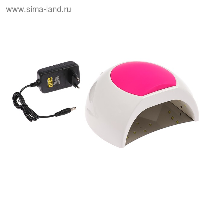 Лампа для гель-лака Luazon LUF-16, LED, 48 Вт, 33 диода, таймер 10/30/60/90 сек, белая - Фото 1