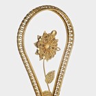 Этажерка-фруктовница, 2 яруса, d=29/20 см, высота 40 см, стекло, золотистая - Фото 3