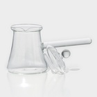 Турка Magistro «Арабика», 350 мл, 19×8.5×14 см, с крышкой, стекло - Фото 2