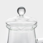 Турка Magistro «Арабика», 350 мл, 19×8.5×14 см, с крышкой, стекло - Фото 4