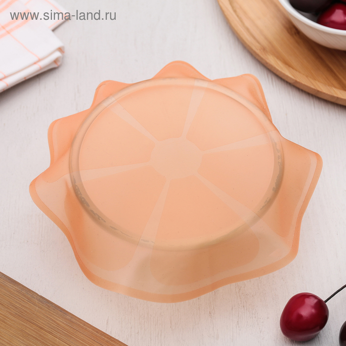 Крышка силиконовая для хранения продуктов «Цитрус», d=18 см, цвет МИКС - Фото 1