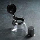 Набор чайный из стекла «Клео», 5 предметов: чайник 900 мл, 4 кружки 150 мл - Фото 3